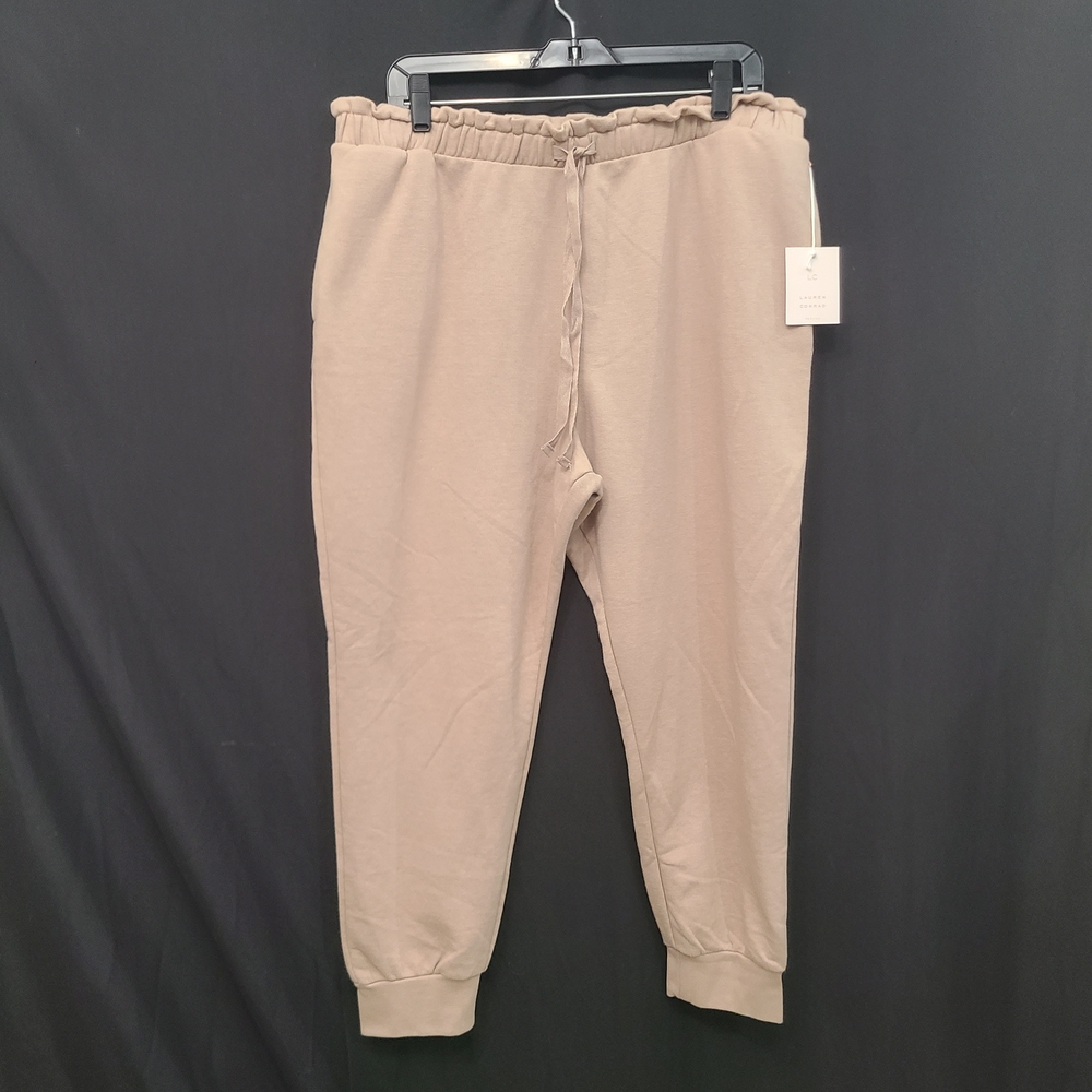 NWT LC Lauren Conrad PXL Medium Quicksand Petite High Rise Soft Joggers